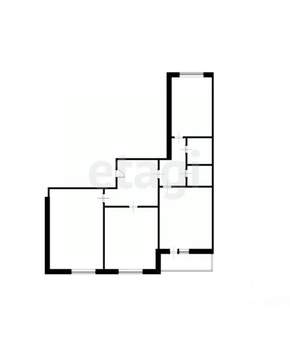 3-к квартира, вторичка, 73м2, 19/19 этаж