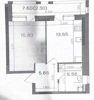 1-к квартира, вторичка, 41м2, 8/21 этаж