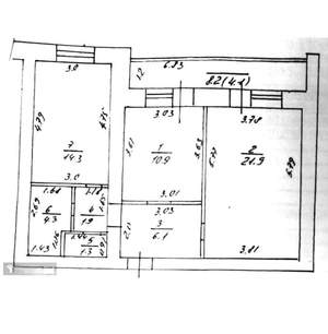 2-к квартира, вторичка, 61м2, 4/9 этаж