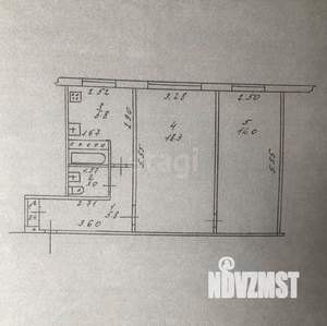 2-к квартира, вторичка, 47м2, 1/5 этаж