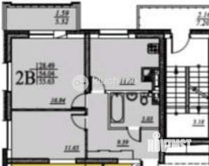 2-к квартира, вторичка, 55м2, 18/24 этаж