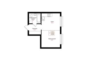 1-к квартира, вторичка, 30м2, 10/25 этаж