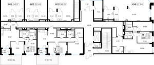 2-к квартира, вторичка, 59м2, 1/8 этаж