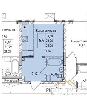 Студия квартира, вторичка, 24м2, 12/13 этаж