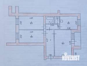 3-к квартира, вторичка, 67м2, 3/9 этаж