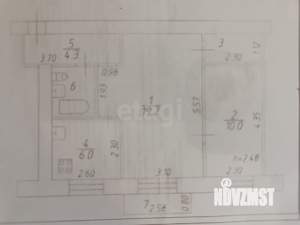 2-к квартира, вторичка, 45м2, 5/5 этаж