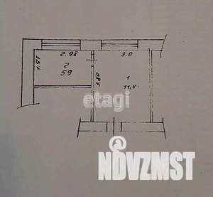 Студия квартира, вторичка, 17м2, 1/3 этаж