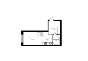 1-к квартира, вторичка, 34м2, 3/25 этаж