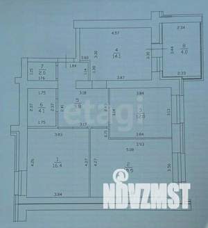 3-к квартира, вторичка, 77м2, 2/10 этаж