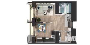 1-к квартира, вторичка, 39м2, 14/24 этаж