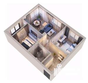 3-к квартира, вторичка, 61м2, 2/19 этаж