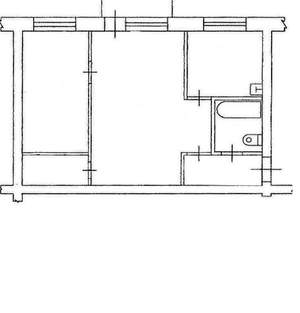 2-к квартира, вторичка, 47м2, 5/5 этаж