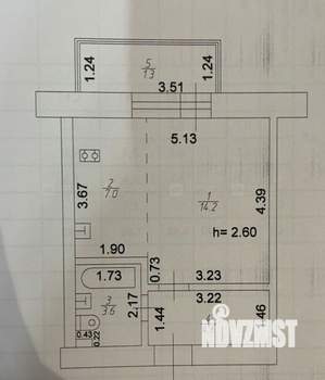 Студия квартира, вторичка, 29м2, 9/9 этаж
