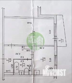 1-к квартира, вторичка, 33м2, 8/10 этаж