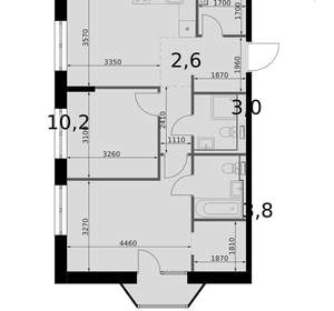 2-к квартира, вторичка, 62м2, 13/14 этаж