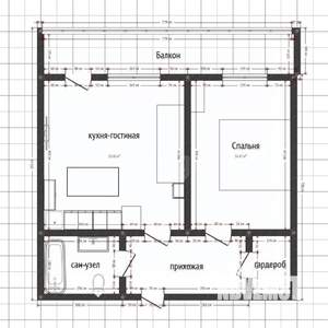 2-к квартира, вторичка, 48м2, 10/14 этаж