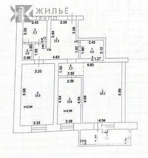 3-к квартира, вторичка, 83м2, 7/7 этаж