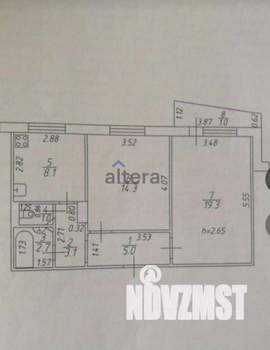 2-к квартира, вторичка, 54м2, 3/9 этаж