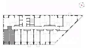 2-к квартира, вторичка, 57м2, 18/23 этаж
