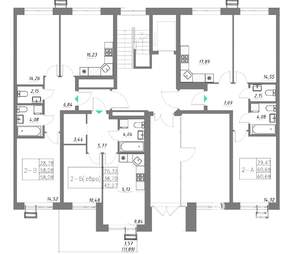 2-к квартира, вторичка, 42м2, 1/10 этаж