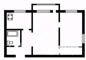 2-к квартира, вторичка, 42м2, 2/6 этаж