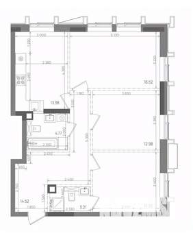 3-к квартира, вторичка, 78м2, 5/22 этаж