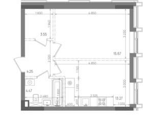 1-к квартира, вторичка, 41м2, 15/22 этаж