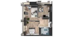 2-к квартира, вторичка, 59м2, 23/24 этаж