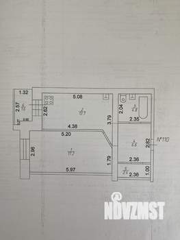1-к квартира, вторичка, 45м2, 8/9 этаж