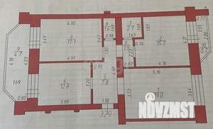 3-к квартира, вторичка, 79м2, 4/10 этаж
