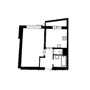 1-к квартира, вторичка, 40м2, 1/9 этаж