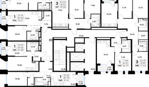 3-к квартира, вторичка, 79м2, 10/20 этаж