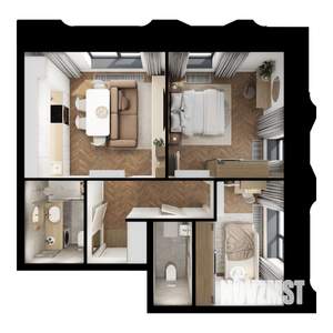 2-к квартира, вторичка, 50м2, 2/8 этаж
