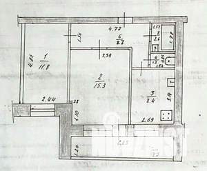 2-к квартира, вторичка, 48м2, 9/10 этаж