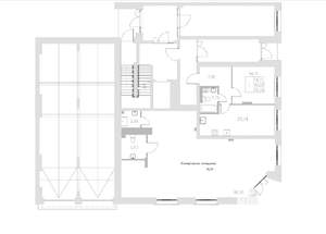 1-к квартира, вторичка, 47м2, 1/8 этаж