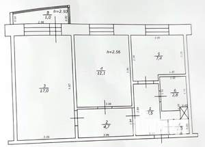 2-к квартира, вторичка, 51м2, 4/9 этаж