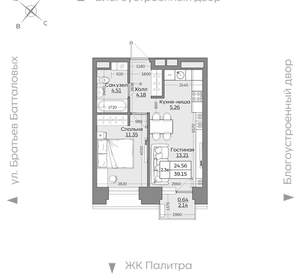 2-к квартира, вторичка, 39м2, 7/24 этаж