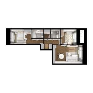 2-к квартира, вторичка, 64м2, 5/14 этаж