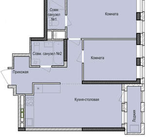 2-к квартира, вторичка, 61м2, 4/23 этаж