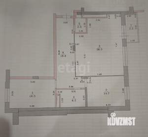 3-к квартира, вторичка, 95м2, 2/24 этаж