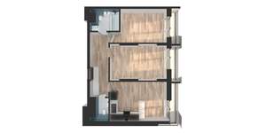 2-к квартира, вторичка, 61м2, 10/25 этаж