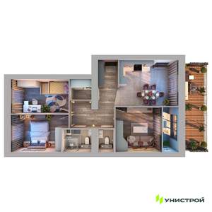 3-к квартира, вторичка, 81м2, 1/10 этаж