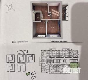 2-к квартира, вторичка, 53м2, 13/15 этаж