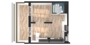 1-к квартира, вторичка, 50м2, 6/25 этаж