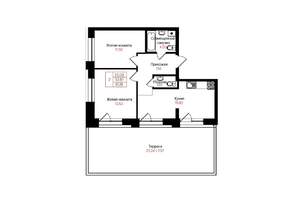 2-к квартира, вторичка, 54м2, 15/25 этаж