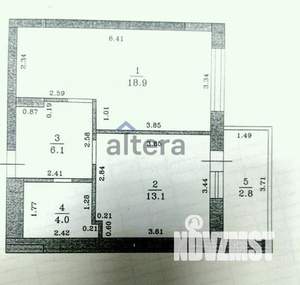 1-к квартира, вторичка, 42м2, 1/18 этаж