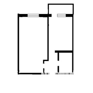 1-к квартира, вторичка, 26м2, 9/12 этаж