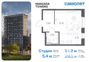 Студия квартира, вторичка, 28м2, 21/23 этаж