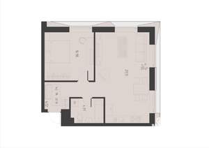 1-к квартира, вторичка, 56м2, 2/6 этаж