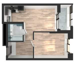 1-к квартира, вторичка, 43м2, 5/23 этаж